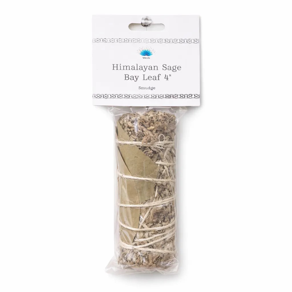 Himalayan Sage with Bay Leaves Smudge Bundle – 4"