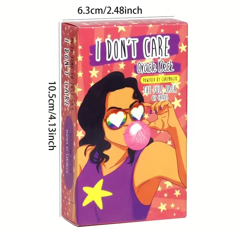I Don’t Care Oracle Deck – 82 Card Bold, Sassy & Straightforward Guidance Cards