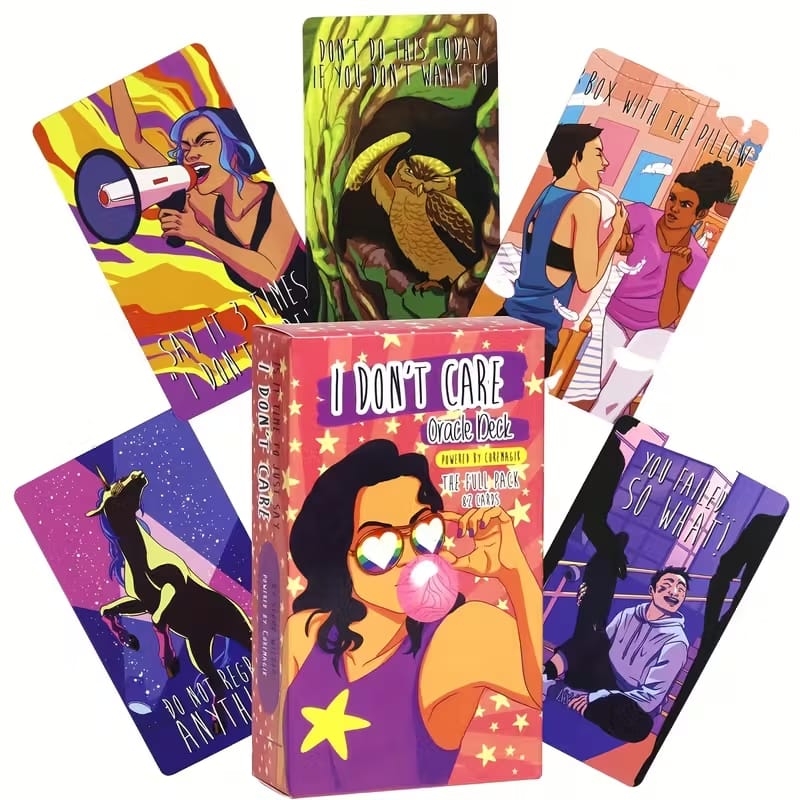 I Don’t Care Oracle Deck – 82 Card Bold, Sassy & Straightforward Guidance Cards