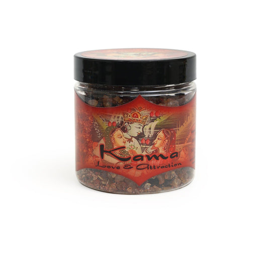 Kama Love & Attraction Resin Incense – Fruity Floral Ritual Incense – 2.4 oz Jar