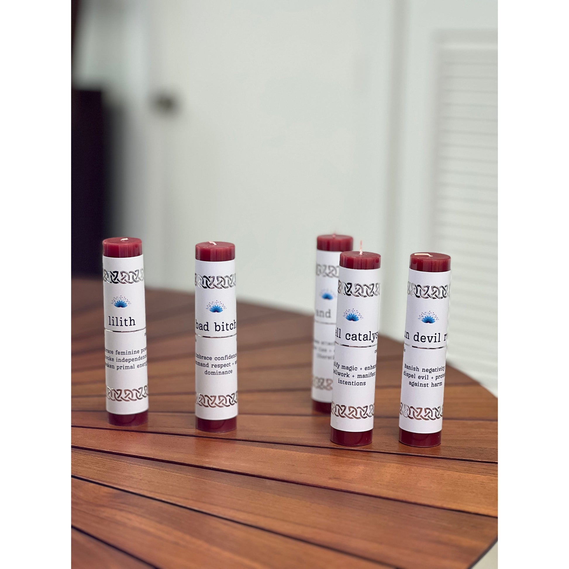 Manifestation Pillar Candle Bad Bitch 7"x1.5" - Authentic Occult and Witchcraft Supply Image