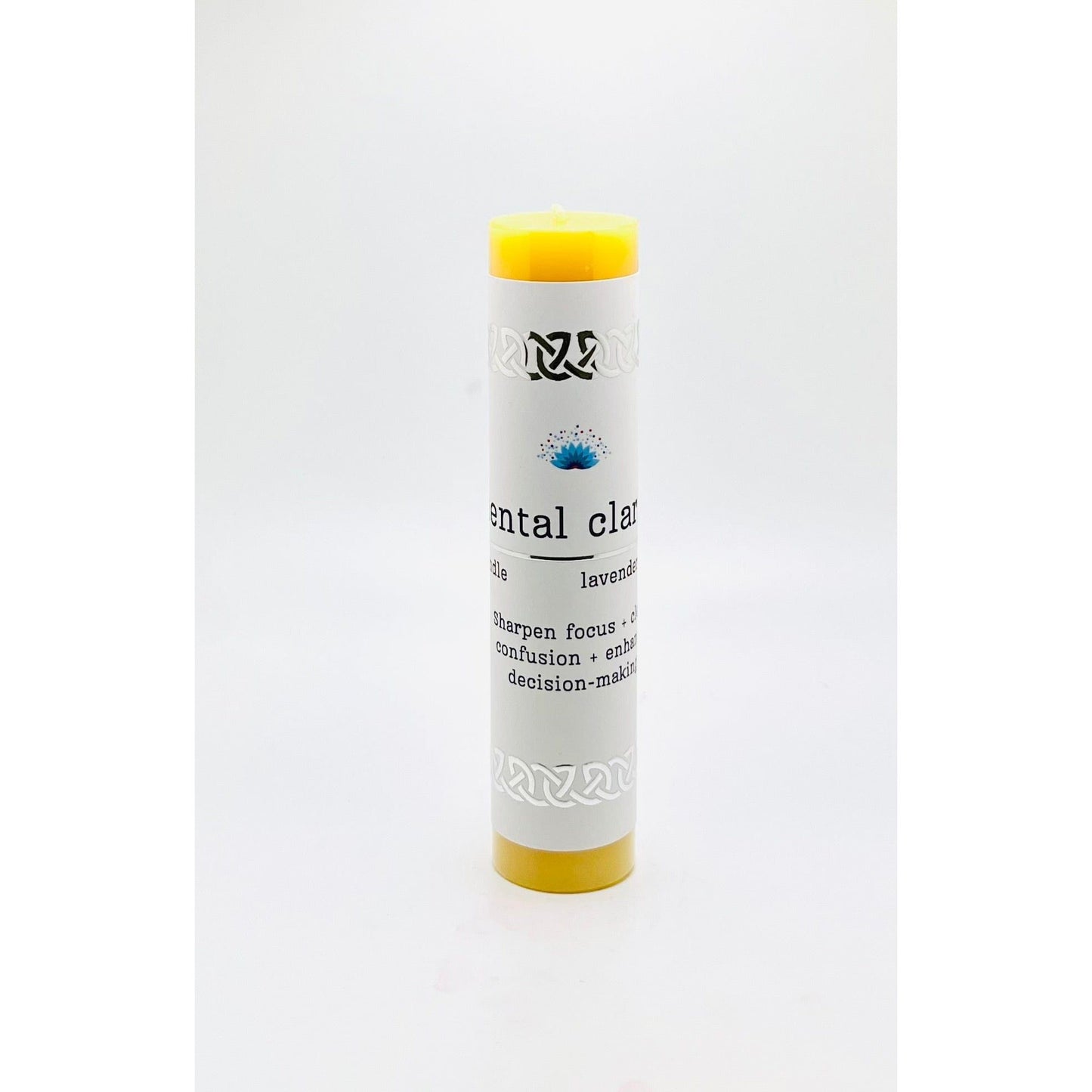 Manifestation Pillar Candle Mental clarity 7"x1.5" - Authentic Occult and Witchcraft Supply Image