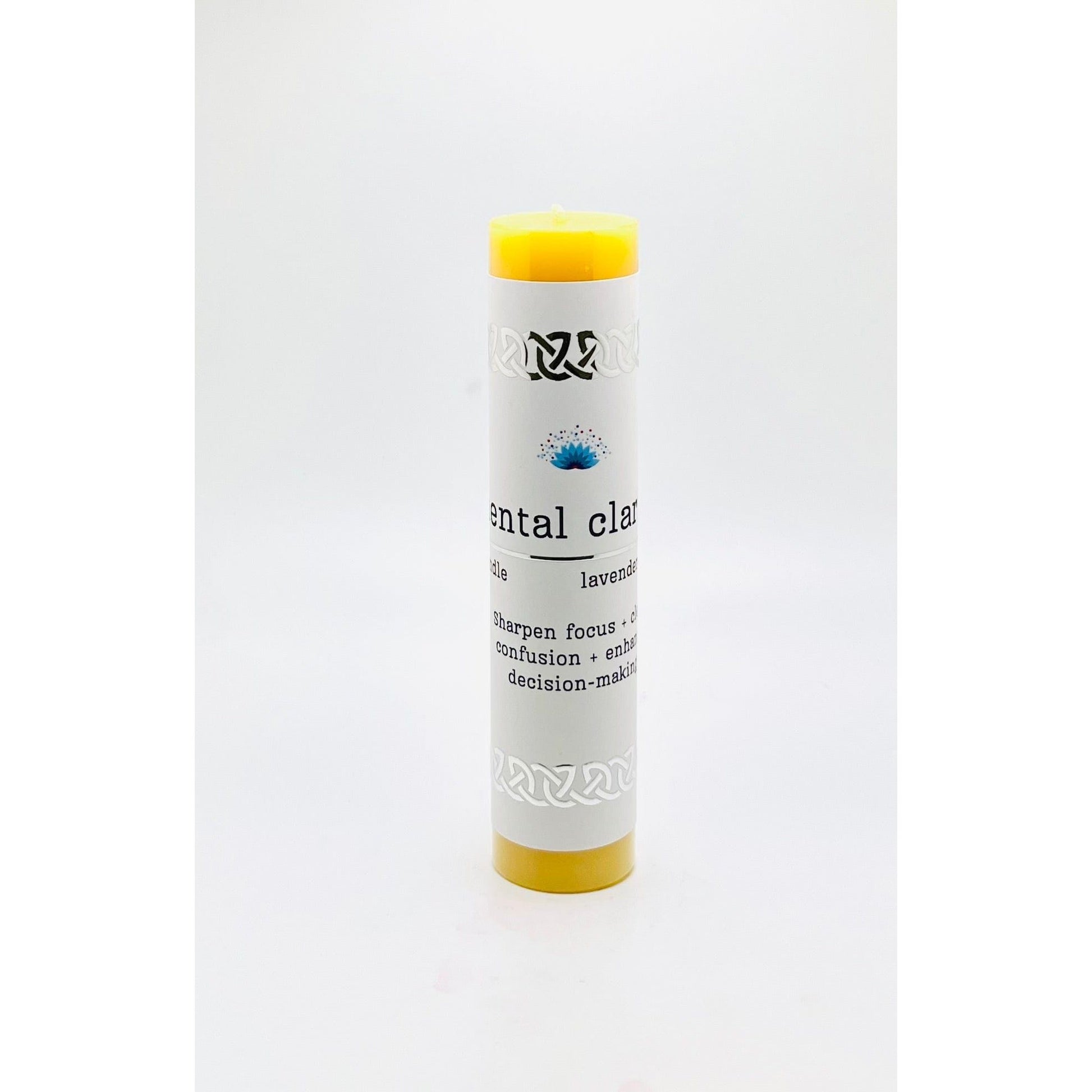 Manifestation Pillar Candle Mental clarity 7"x1.5" - Authentic Occult and Witchcraft Supply Image