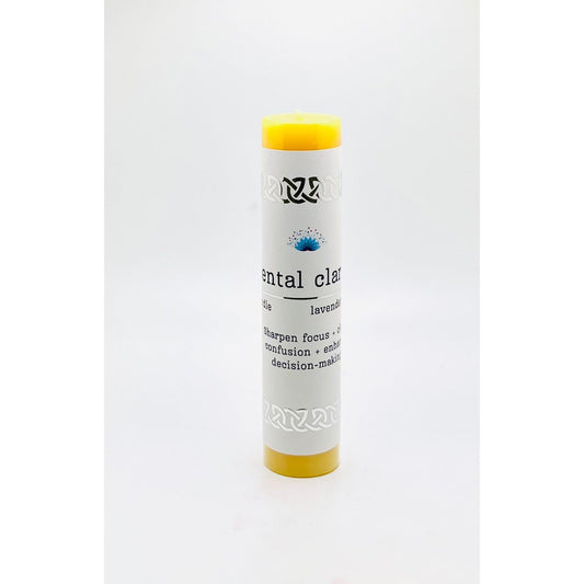 Manifestation Pillar Candle Mental clarity 7"x1.5" - Authentic Occult and Witchcraft Supply Image