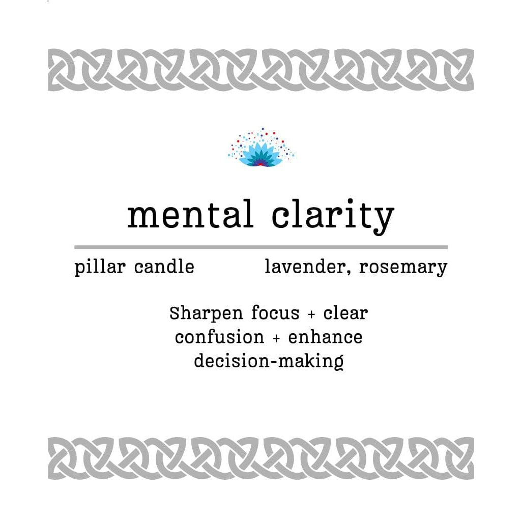 Manifestation Pillar Candle Mental clarity 7"x1.5" - Authentic Occult and Witchcraft Supply Image