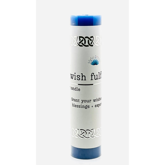 Manifestation Pillar Candle Wish Fulfilled 7"x1.5" - Authentic Occult and Witchcraft Supply Image