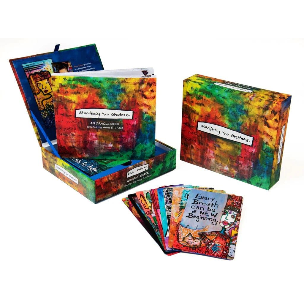 Manifesting Your Greatness – 46-Card Oracle Kit with Guidebook for Daily Insight - Authentic Occult and Witchcraft Supply Image