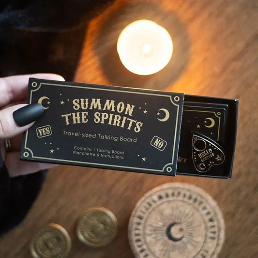 Mini Talking Board – Travel Size Spirit Board with Planchette for Beginners