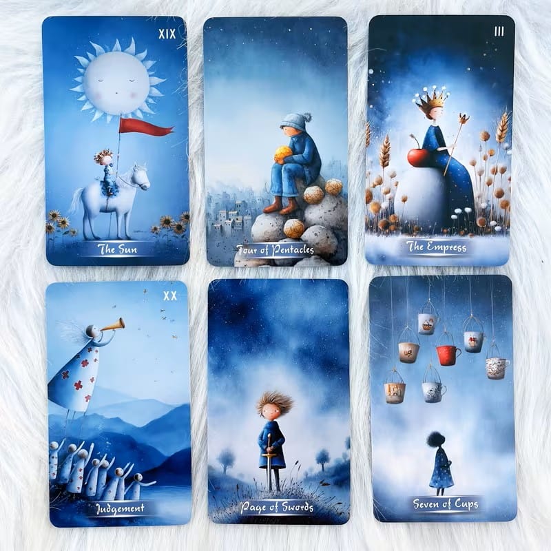 Moonlit Tales Tarot Deck – Gentle Dreamy Tarot Cards for Quiet Reflection