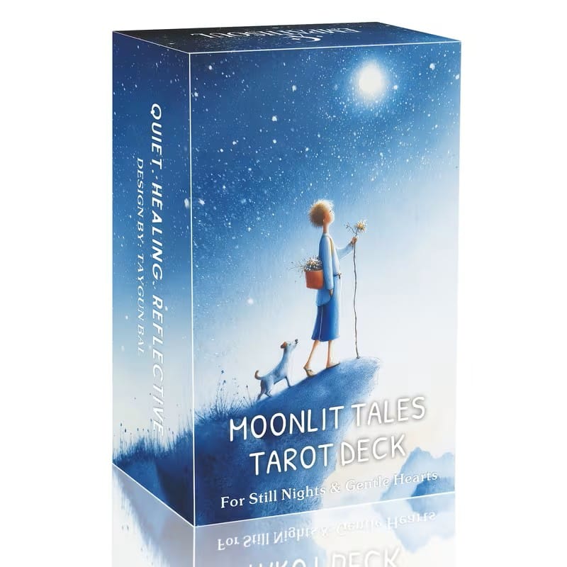 Moonlit Tales Tarot Deck – Gentle Dreamy Tarot Cards for Quiet Reflection