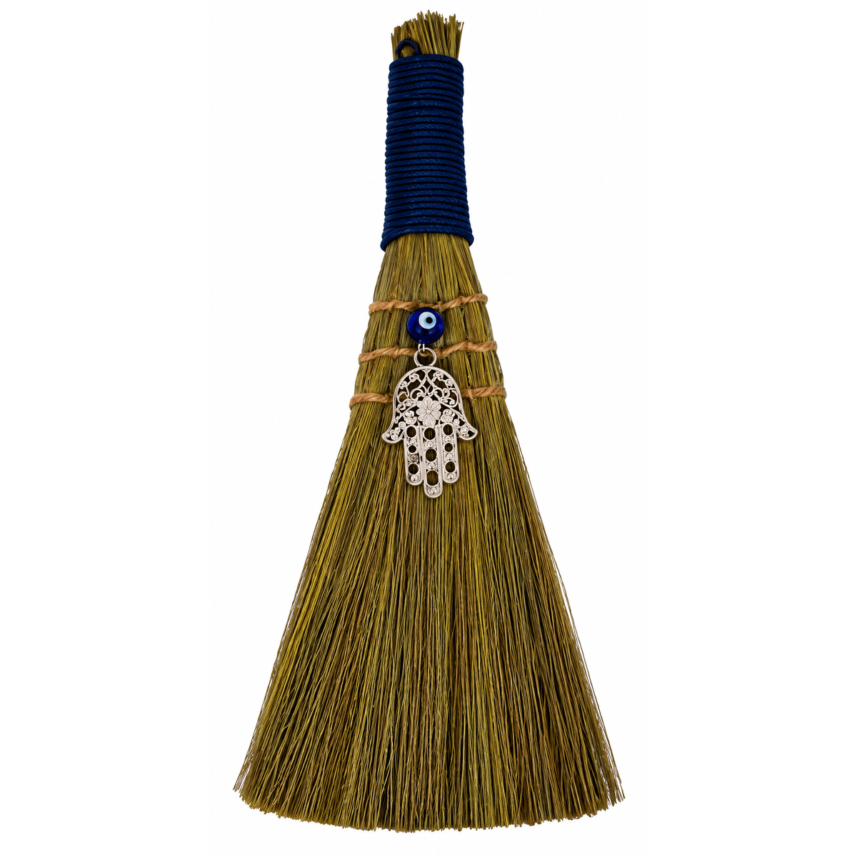 Evil Eye & Hamsa Hand Altar Broom 9 Inch – Protection Besom