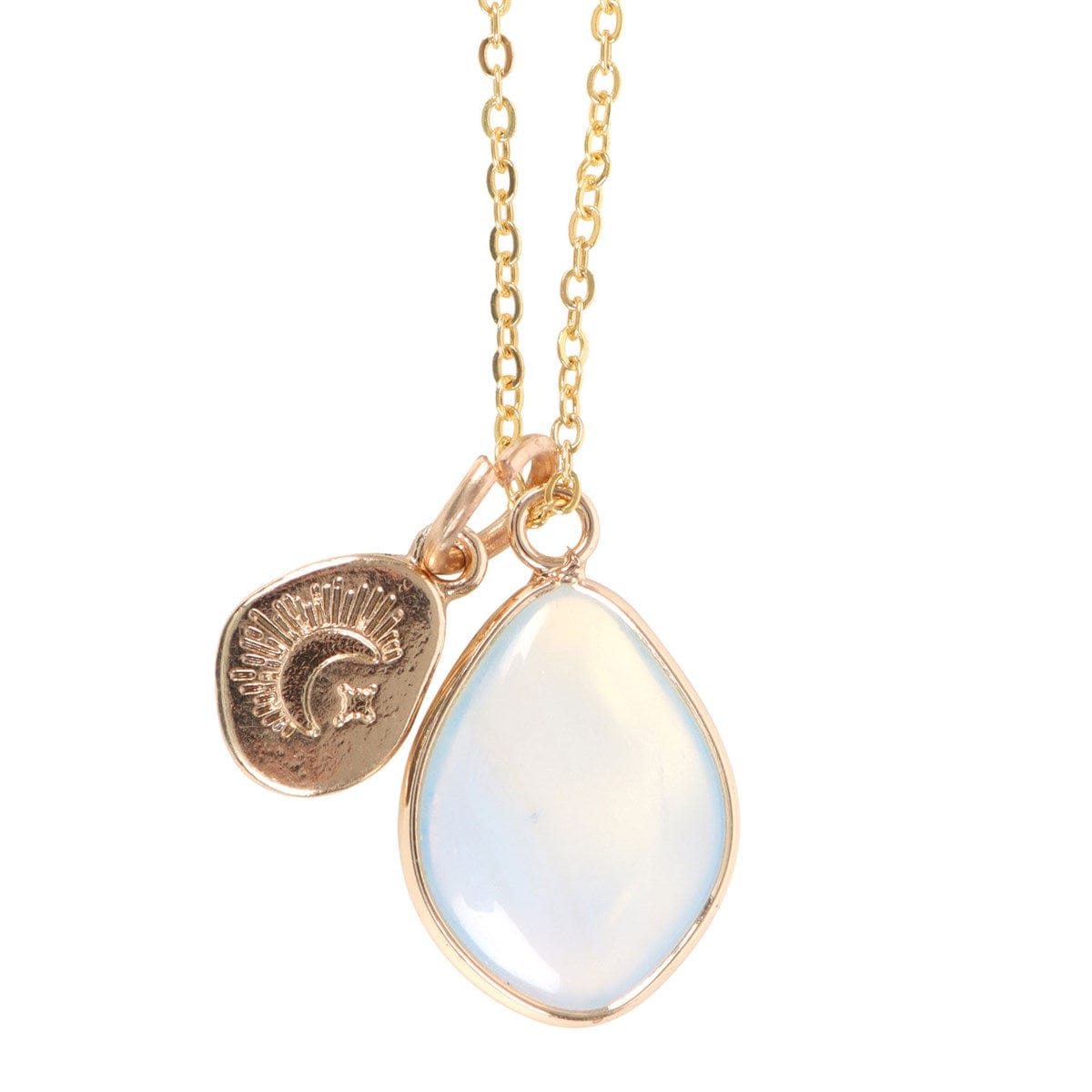 Opalite Manifestation Necklace: Aura Cleansing, High Vibration Crystal Pendant