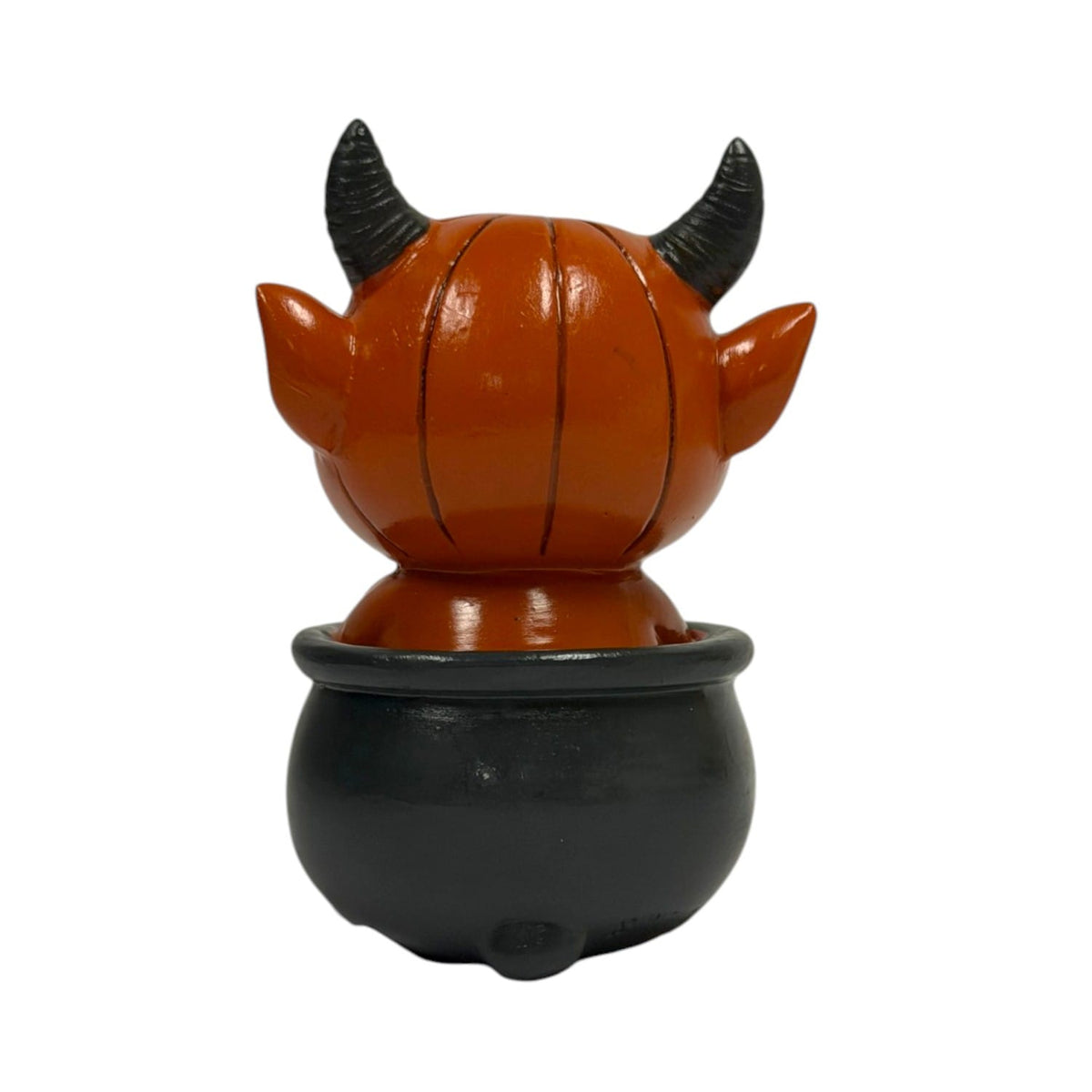 Potion Pals Devi Figurine – Pumpkin Devil in Triple Moon Cauldron
