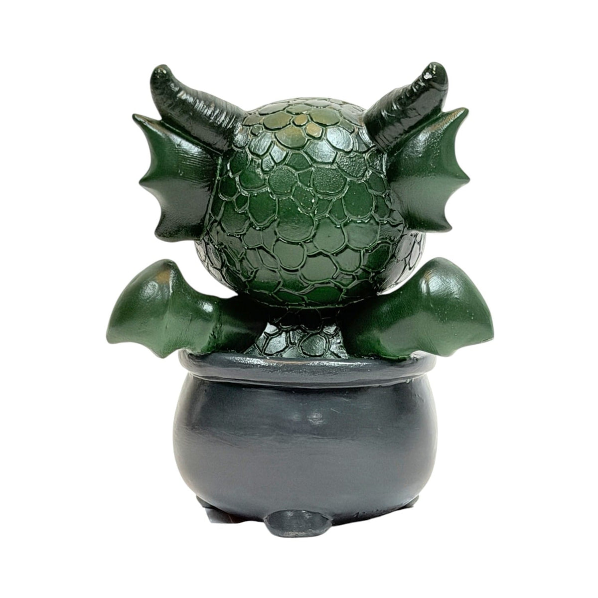 Potion Pals Draco Figurine – Cute Green Dragon in Triple Moon Cauldron