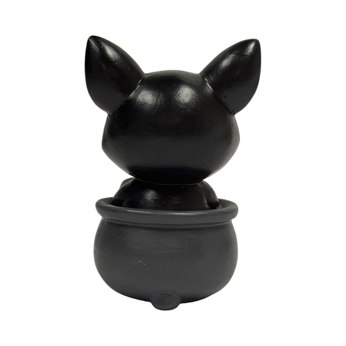 Potion Pals Salem Figurine – Black Cat in Triple Moon Cauldron
