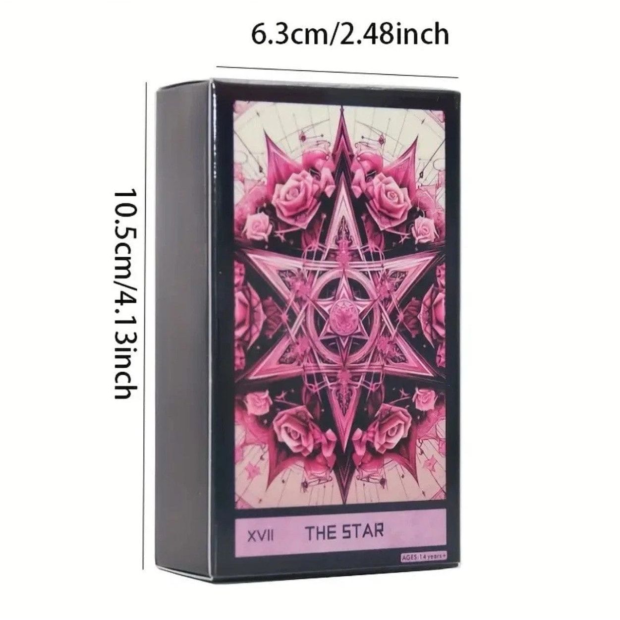 Portable 78-Card Pink Gothic Tarot Deck - Authentic Occult and Witchcraft Supply Image