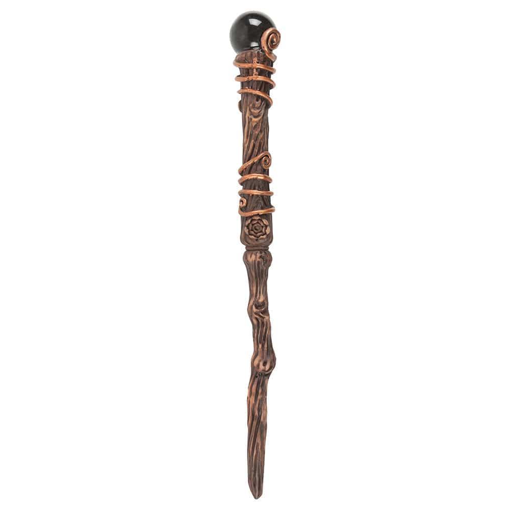 Black Obsidian Crystal Wand for Protection – Tumbled Stone with Pouch