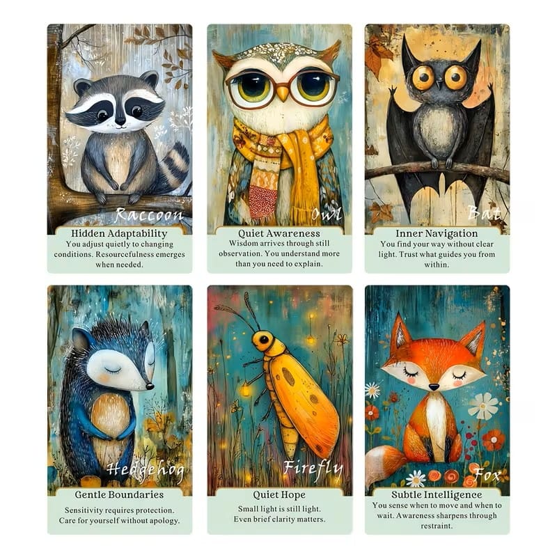 Quiet Companions Oracle Cards – Emotional Understanding & Gentle Reflection Deck
