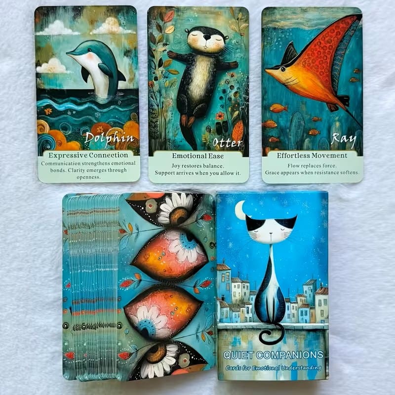 Quiet Companions Oracle Cards – Emotional Understanding & Gentle Reflection Deck