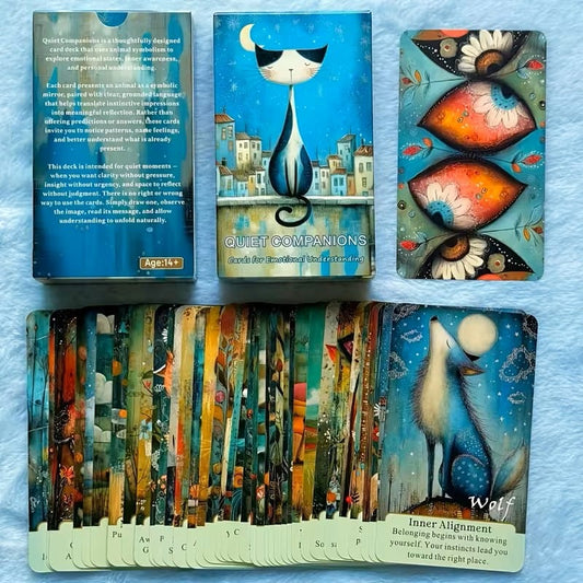 Quiet Companions Oracle Cards – Emotional Understanding & Gentle Reflection Deck