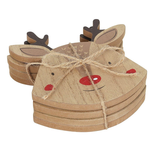 Reindeer Coaster Set of 4 – Christmas Table Decor