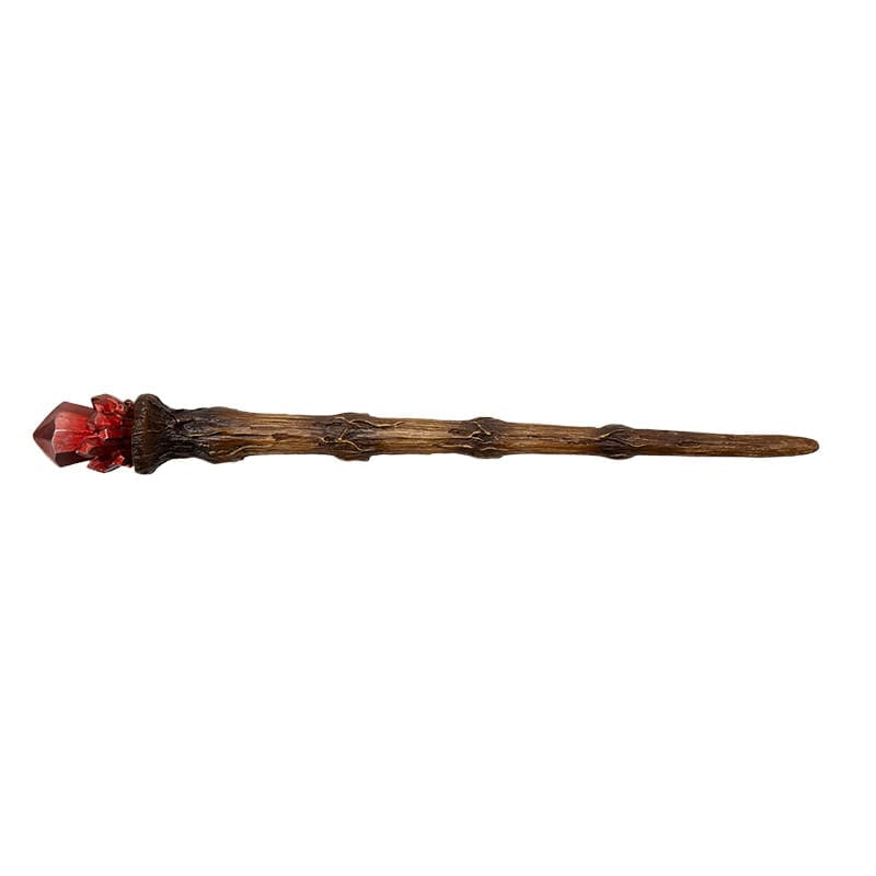 Skull Crystal Magic Wand – Red Crystal Gothic Witch Wand