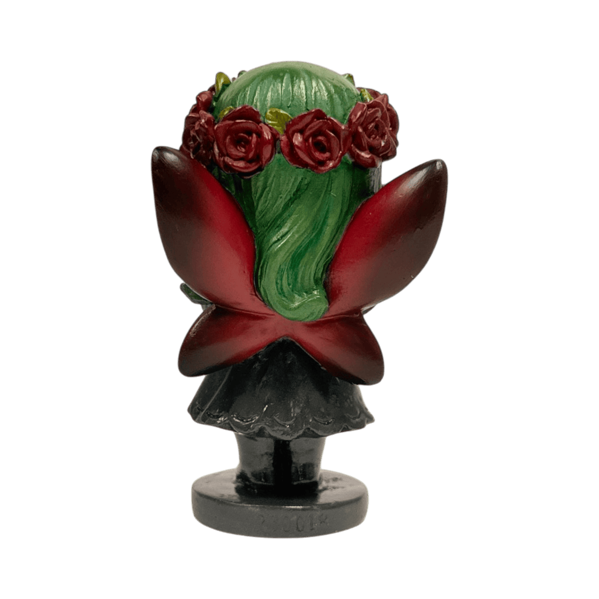 Spirit Fairies Elaria Figurine – Green Woodland Fairy with Red Roses