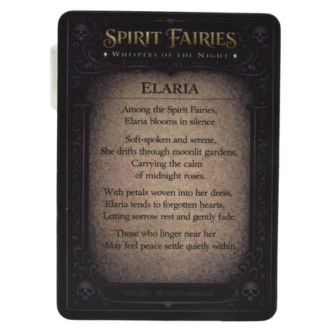 Spirit Fairies Elaria Figurine – Green Woodland Fairy with Red Roses