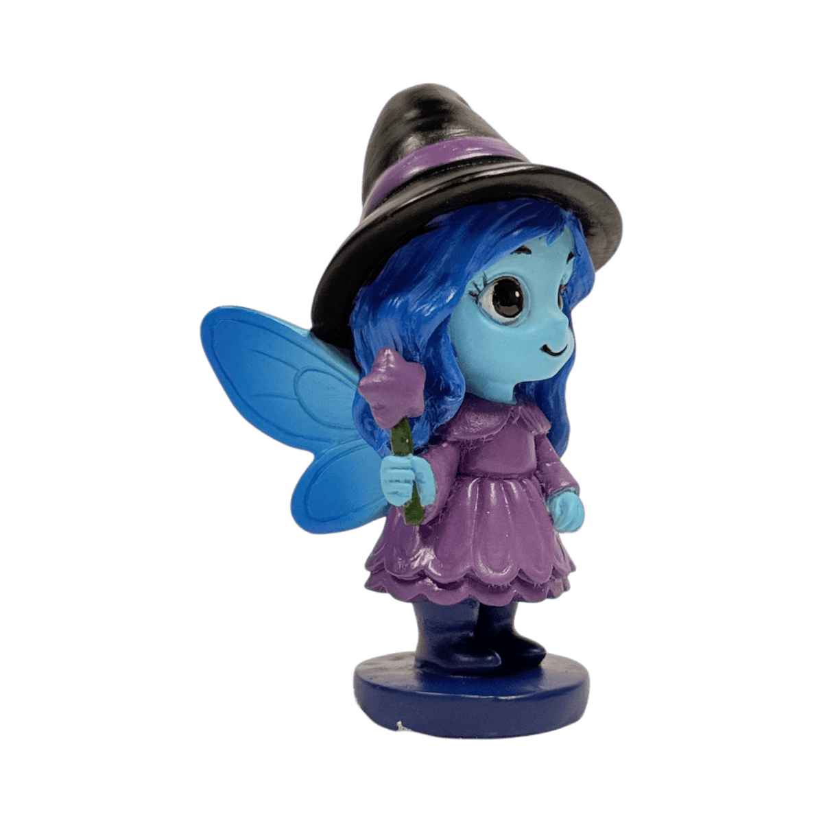 Spirit Fairies Hex Figurine – Blue Witch Fairy with Star Wand