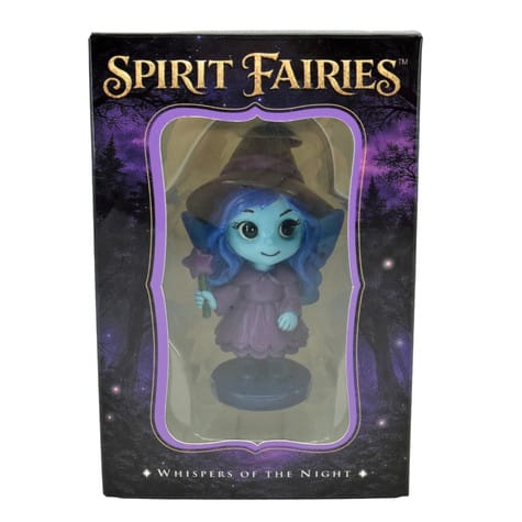 Spirit Fairies Hex Figurine – Blue Witch Fairy with Star Wand