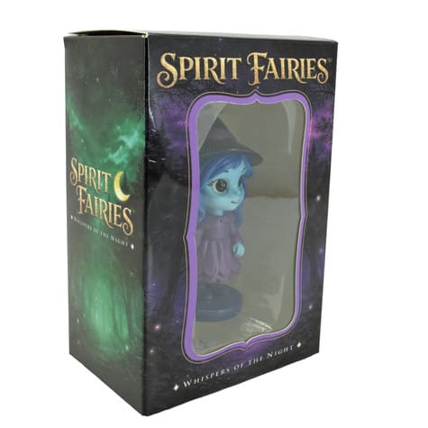 Spirit Fairies Hex Figurine – Blue Witch Fairy with Star Wand