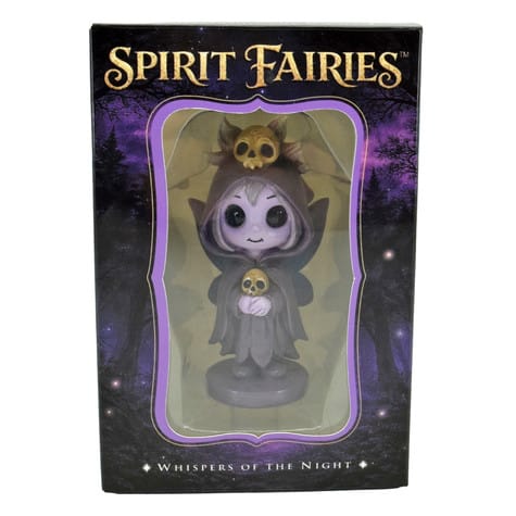 Spirit Fairies Morrwyn Figurine – Gothic Purple Fairy with Skulls