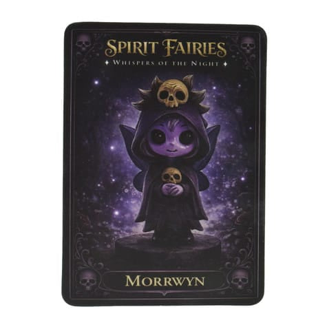 Spirit Fairies Morrwyn Figurine – Gothic Purple Fairy with Skulls