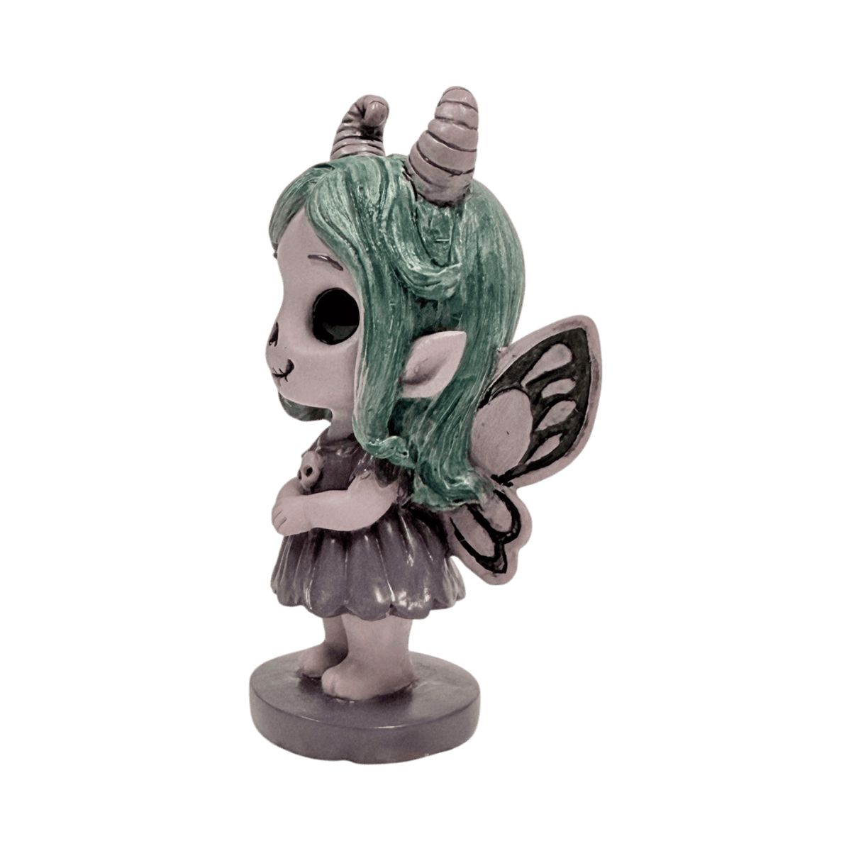 Spirit Fairies Virelle Figurine – Gothic Skull Fairy with Horns