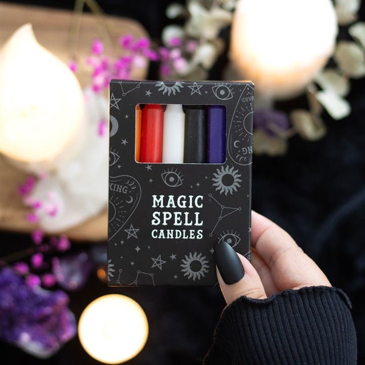 Set of 12 Mixed Spell Candles | Ritual & Intention Chime Candle Set