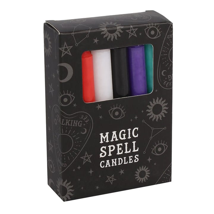 Set of 12 Mixed Spell Candles | Ritual & Intention Chime Candle Set
