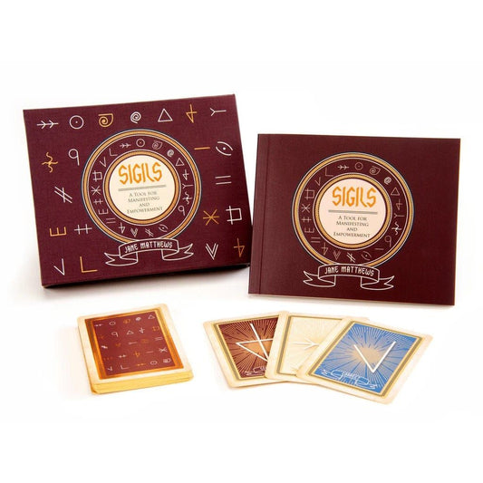 Sigils – Oracle Kit Box Set with 21 Cards and Guidebook for Manifestation & Empowerment - Authentic Occult and Witchcraft Supply Image