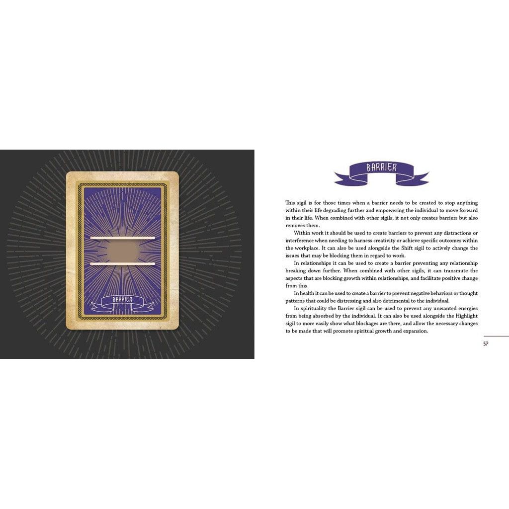 Sigils – Oracle Kit Box Set with 21 Cards and Guidebook for Manifestation & Empowerment - Authentic Occult and Witchcraft Supply Image