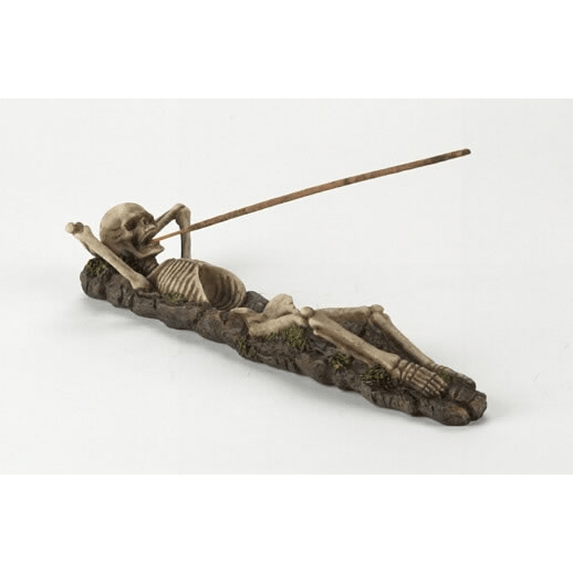 Skeleton Incense Burner - Gothic Skeleton Ash Catcher & Spooky Decor