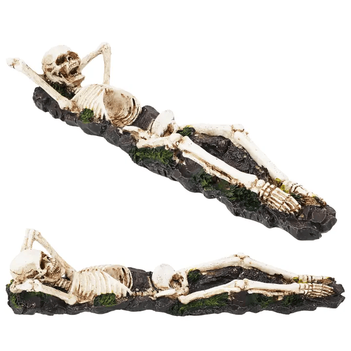 Skeleton Incense Burner - Gothic Skeleton Ash Catcher & Spooky Decor