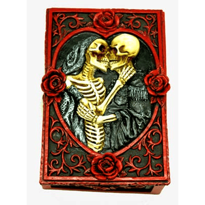 Skeleton Lovers Box - Gothic Trinket Box & Spooky Decor