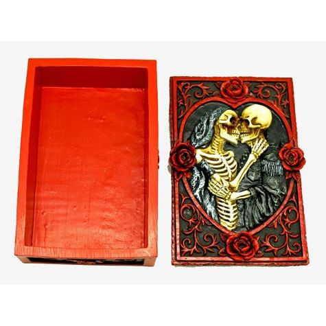 Skeleton Lovers Box - Gothic Trinket Box & Spooky Decor
