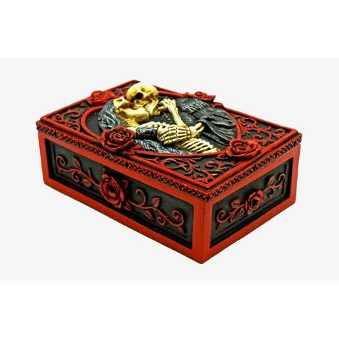 Skeleton Lovers Box - Gothic Trinket Box & Spooky Decor