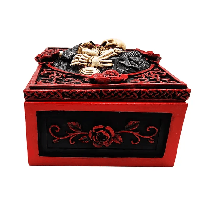 Skeleton Lovers Box - Gothic Trinket Box & Spooky Decor