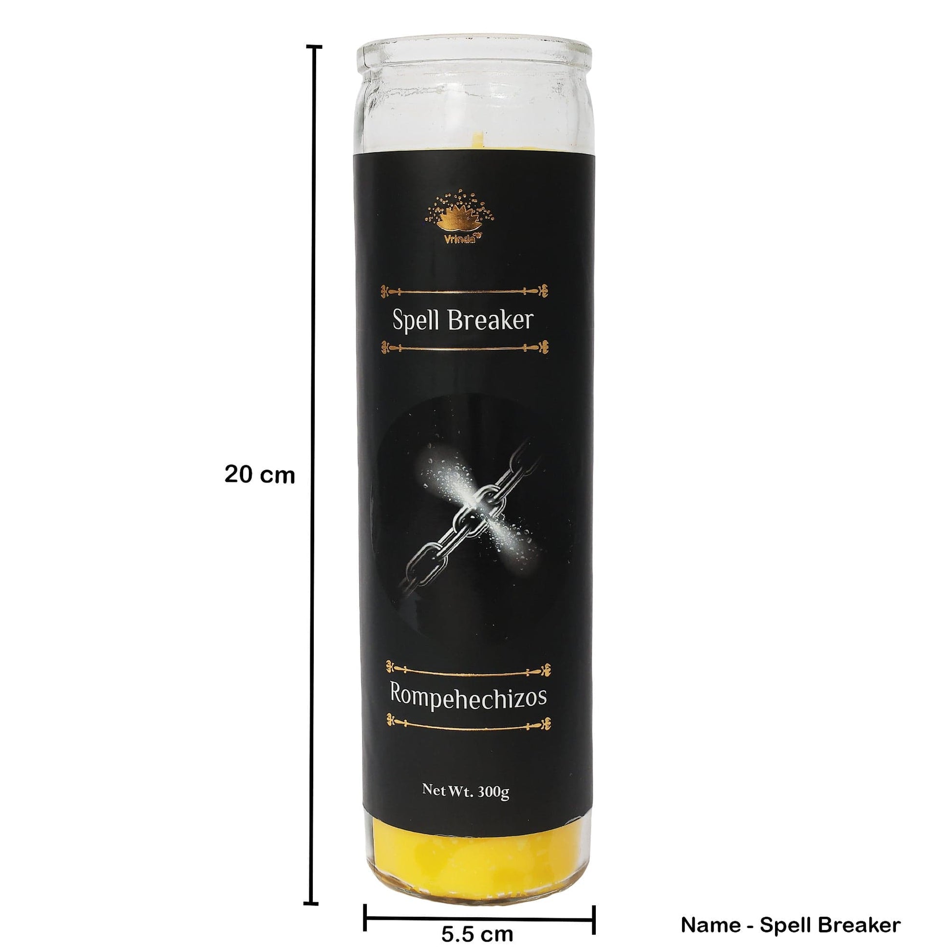 Spell Breaker 7 Day Ritual candle - Authentic Occult and Witchcraft Supply Image