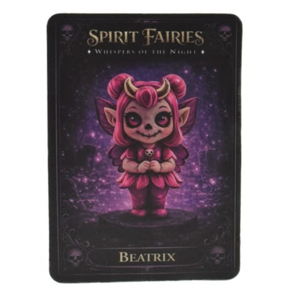 Spirit Fairies Beatrix Figurine – Pink Fantasy Fairy with Trading Card