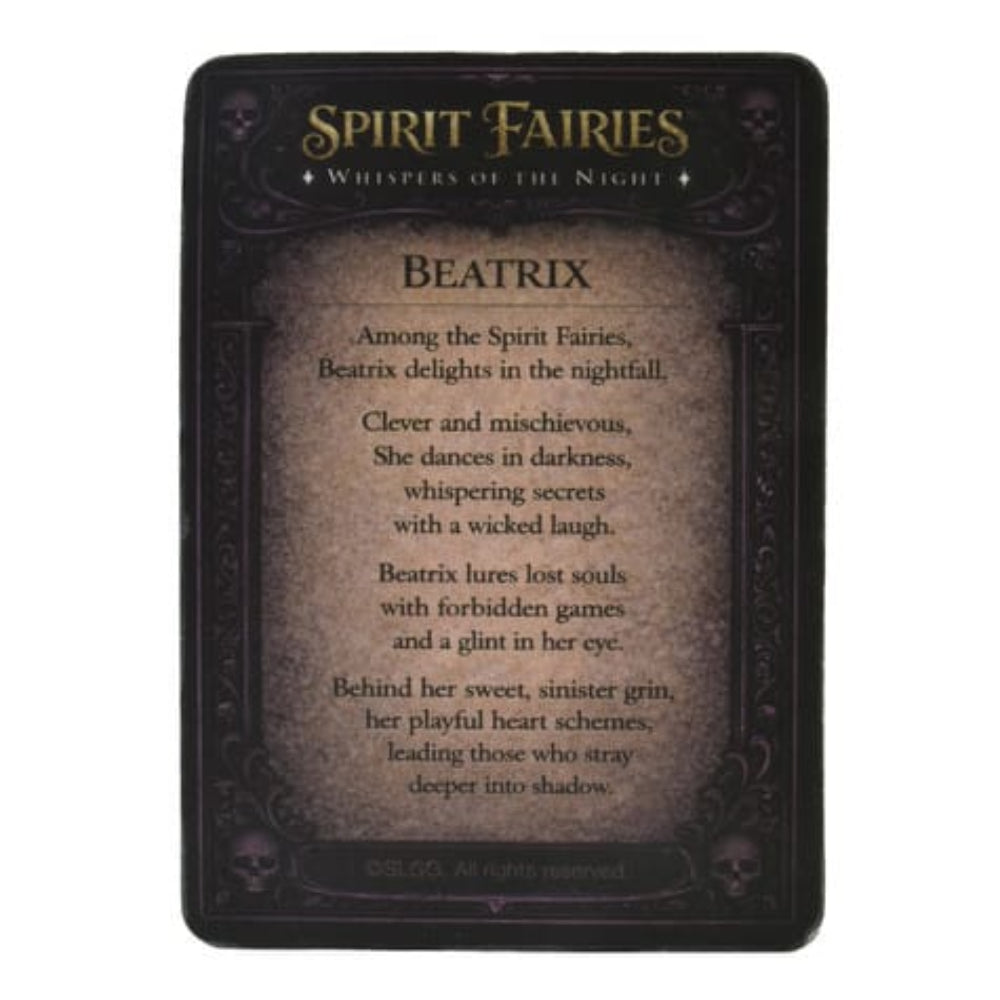 Spirit Fairies Beatrix Figurine – Pink Fantasy Fairy with Trading Card