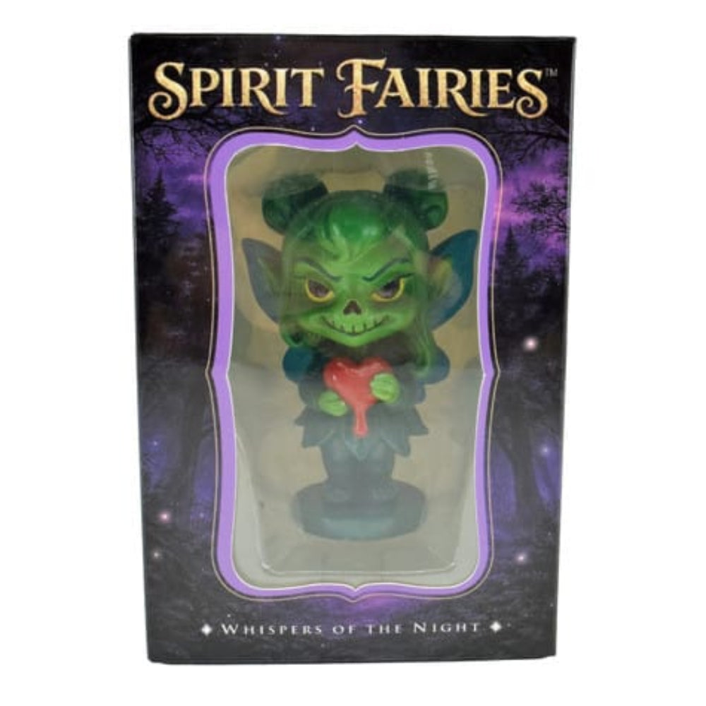 Spirit Fairies Gremlin Figurine – Green Fantasy Collectible with Trading Card