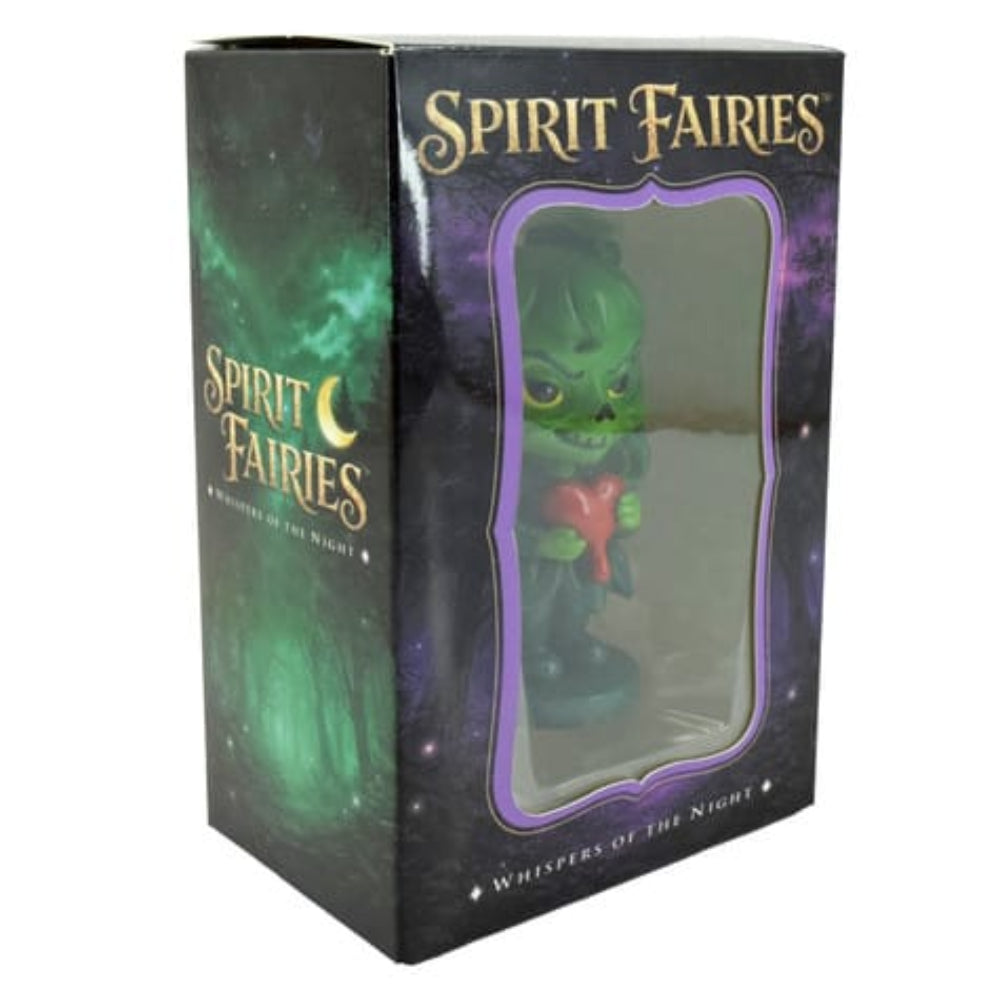 Spirit Fairies Gremlin Figurine – Green Fantasy Collectible with Trading Card