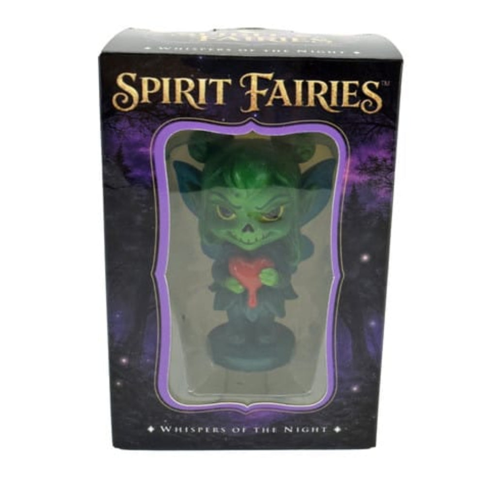 Spirit Fairies Gremlin Figurine – Green Fantasy Collectible with Trading Card